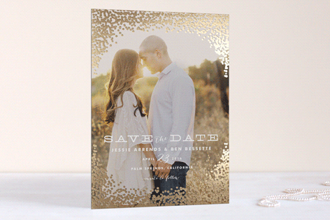 REAL Gold Foil Save the Date Cards