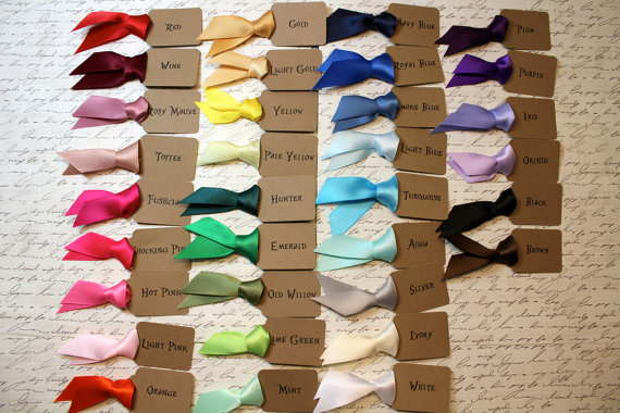 Ribbon Choices - Flower Seed Favors for Weddings (by Mother + Daughter Creations)