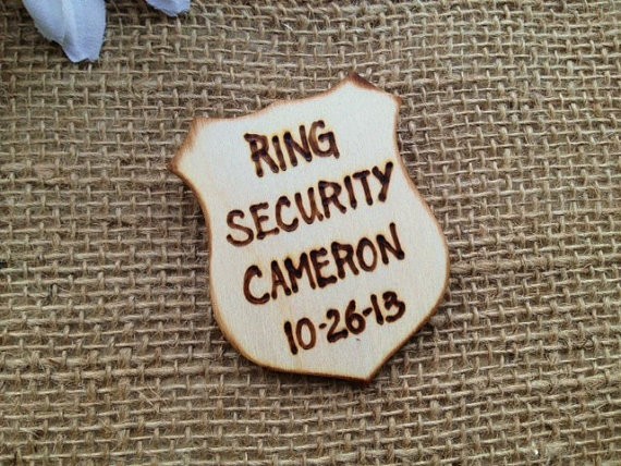 ring bearer badges - ring security