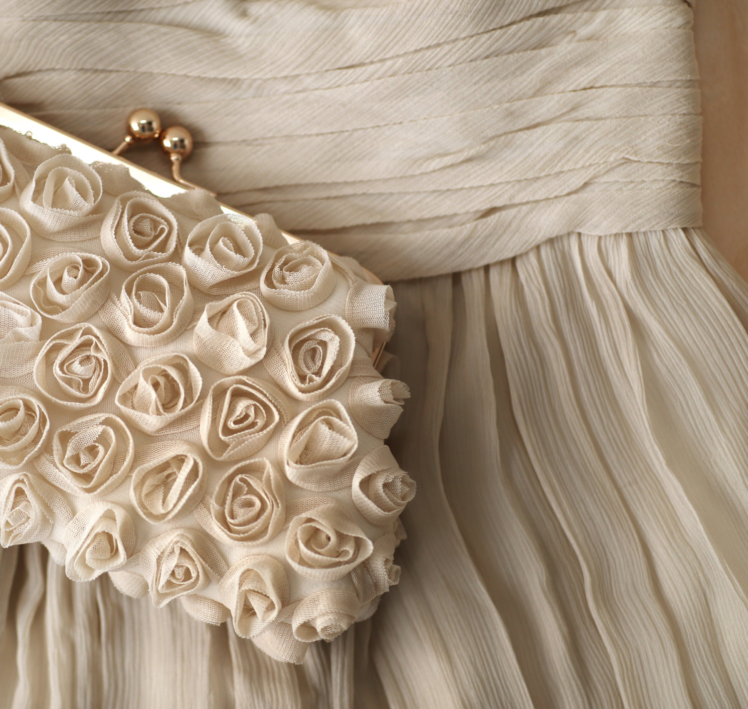 rosebuds floral clutch | flower bags clutches weddings by ANGEE W.