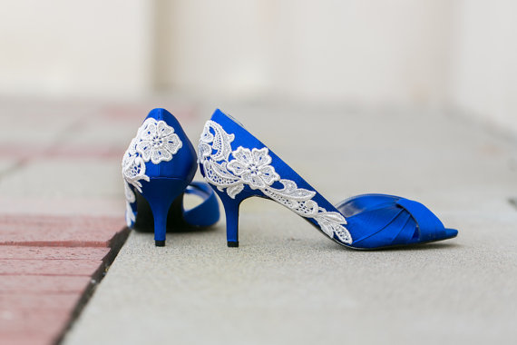 Wedding Shoe Tips - blue heels (by Walkin On Air)