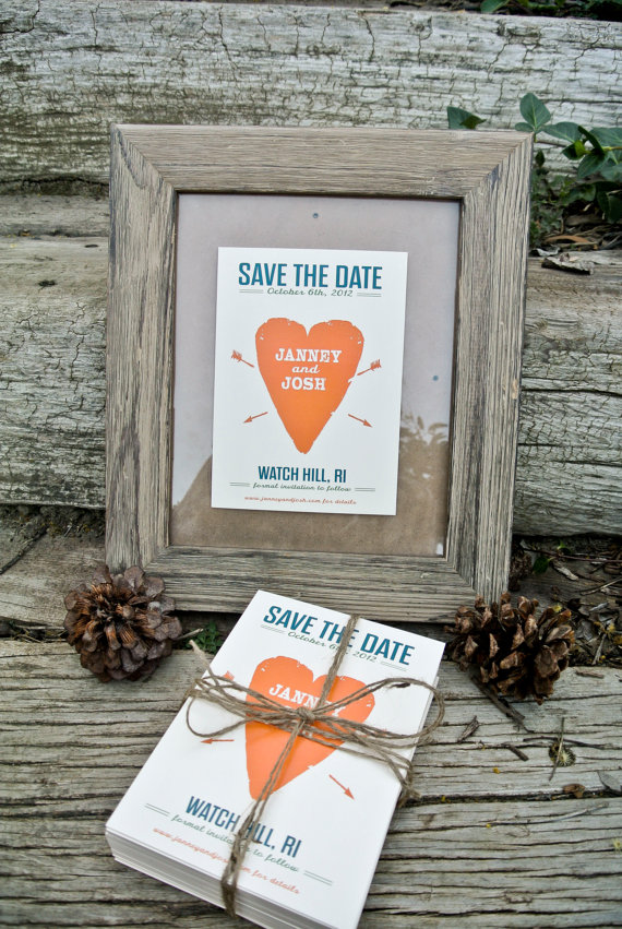 rustic save the dates