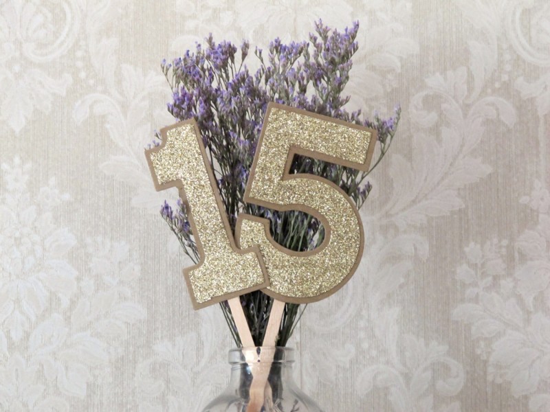 rustic table numbers by JoBlake | rustic chic wedding ideas