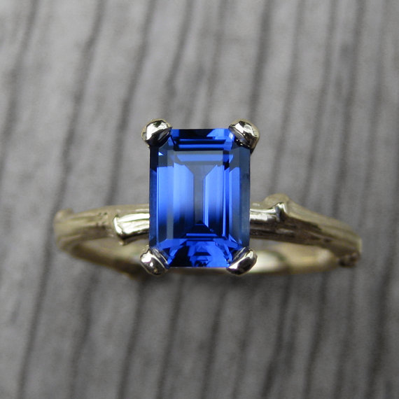 sapphire ring kristin coffin via 27 Amazing Anniversary Gifts by Year