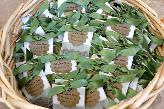 Wildflower Seed Favors for Weddings (by Mother + Daughter Creations)