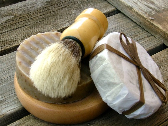 shave soap kit via 12 Manly, Unique Groomsmen Gift Ideas