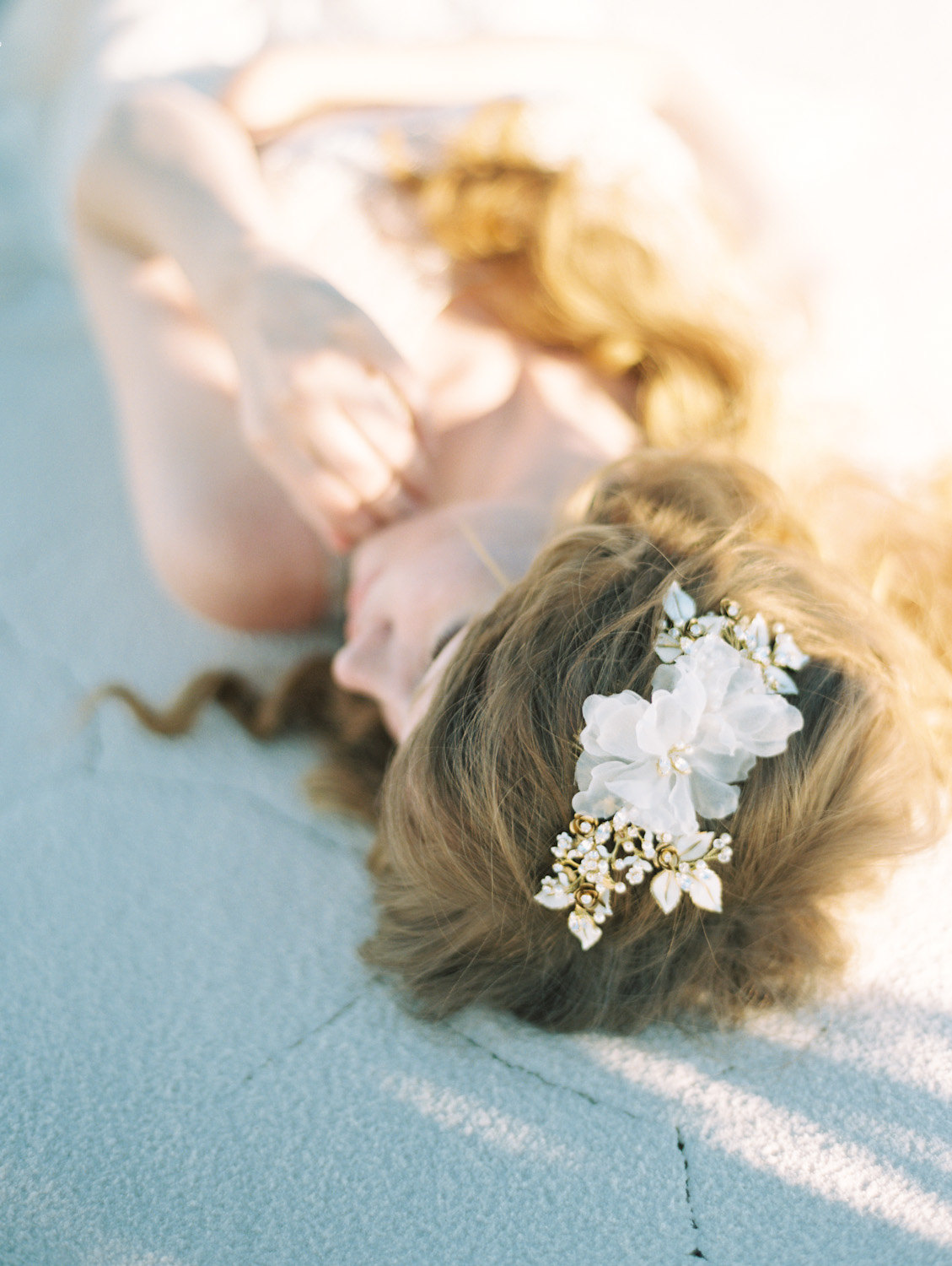 silk flower bridal headpiece
