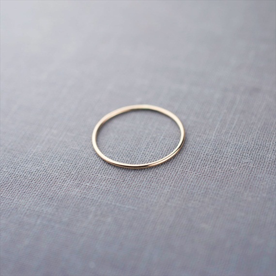 Recycled Wedding Rings: skinny wedding band 1mm