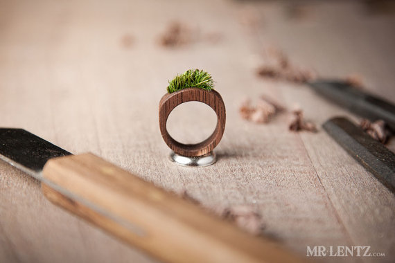smaller grass wood ring