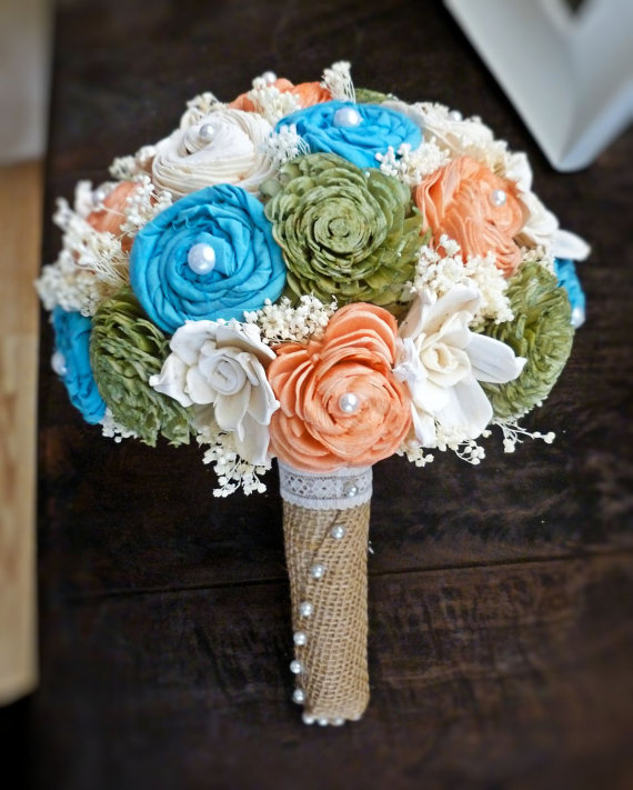 sola wedding bouquet - large fabric (by Curious Crafts)