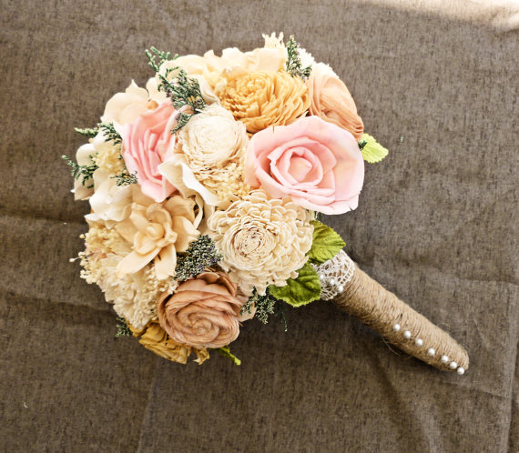 sola wedding bouquet (by Curious Crafts)