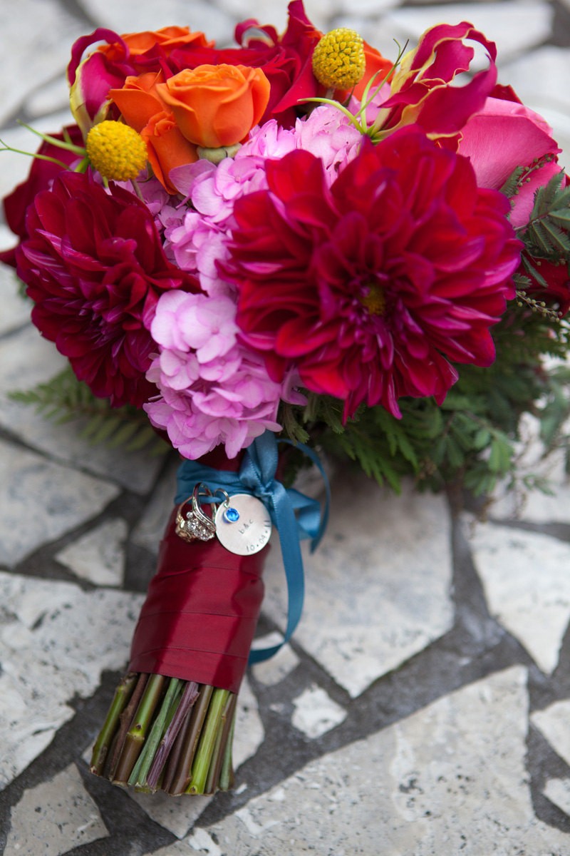 something blue bouquet charm | Handmade Wedding Charms via https://emmalinebride.com/decor/handmade-wedding-charms/