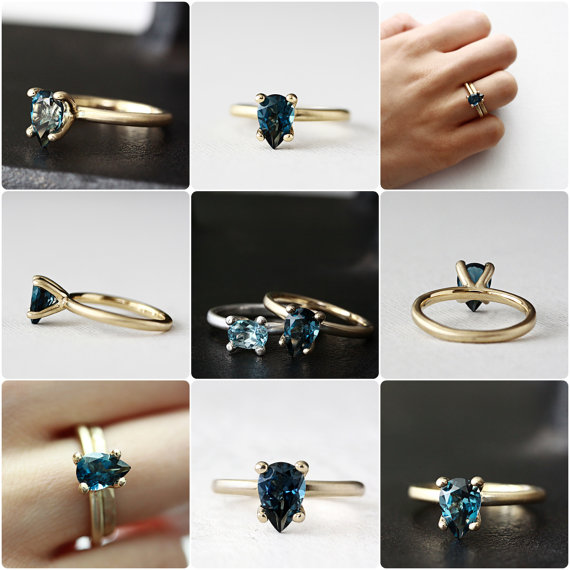 something blue engagement ring option