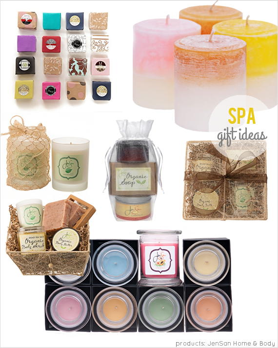 How Much to Spend on Wedding Party Gifts by EmmalineBride.com - spa gifts for bridesmaids (by JenSan Home and Body)
