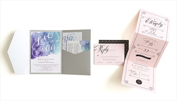 Watercolor Invitation - Wedding Stationery Trends 2014 via EmmalineBride.com