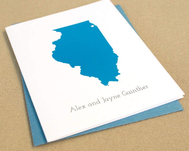 state themed thank you cards