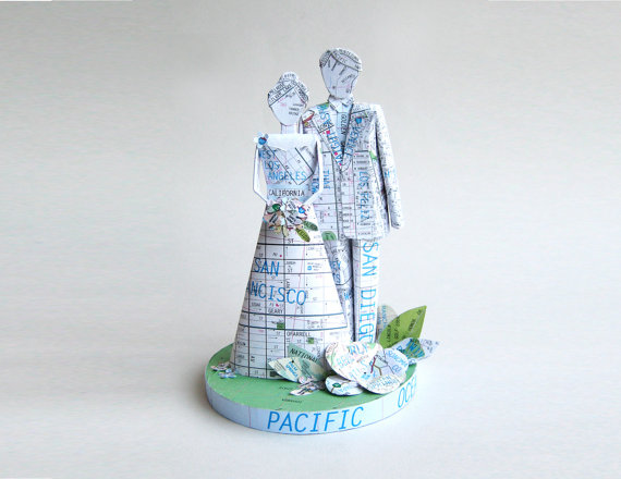 state themed wedding cake topper 1