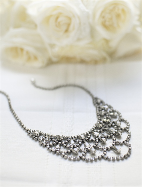 vintage rhinestone necklace | Vintage Wedding Jewelry (Sweet & Spark)