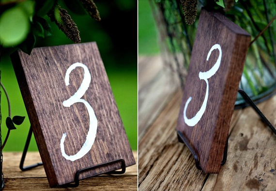 place in an easel (via Table Number Mistakes to Avoid)