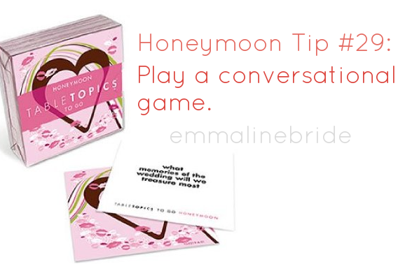 50 Best Honeymoon Tips: #29 Ask each other fascinating questions (via EmmalineBride.com)