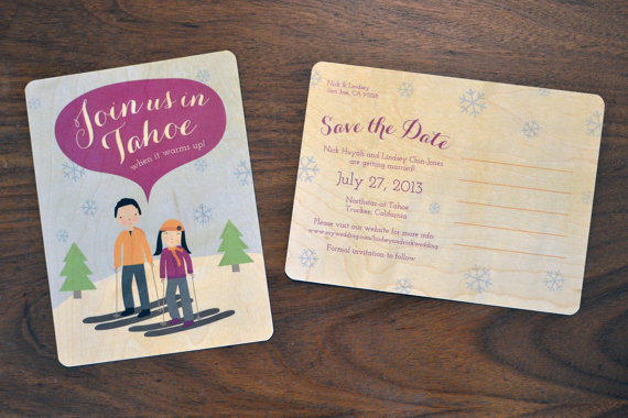 illustrated save the dates