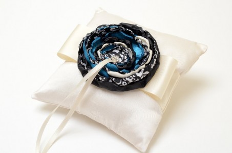 ring pillow - Teal Wedding Accessories from Fallen Sparrow