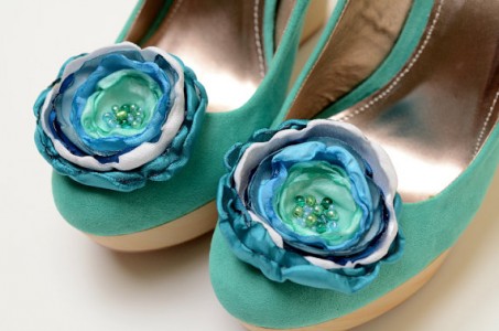 shoe clips - Teal Wedding Accessories from Fallen Sparrow