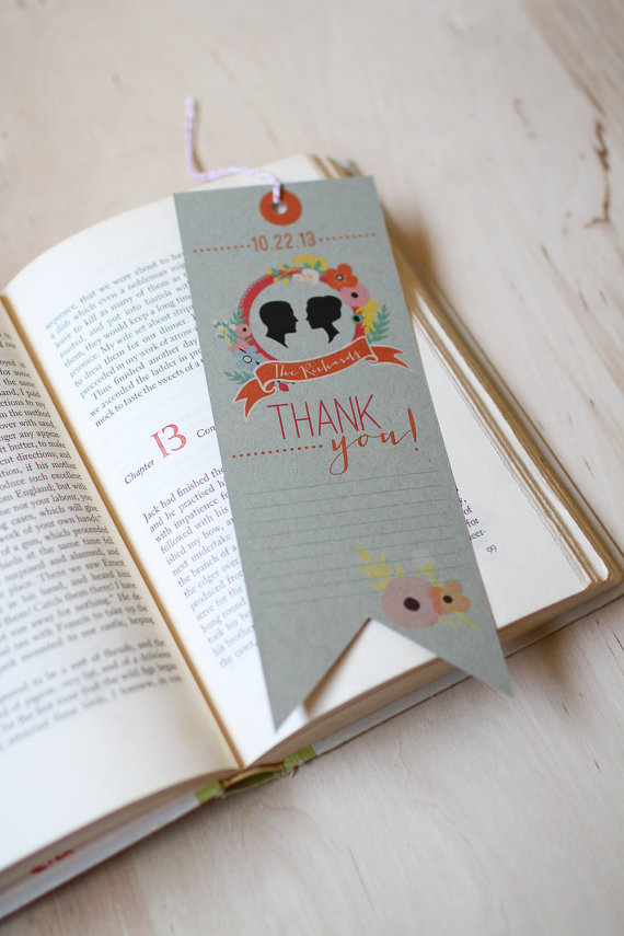 Thank You Card Bookmark by Yes, Dear Studio (via The Marketplace at EmmalineBride.com)