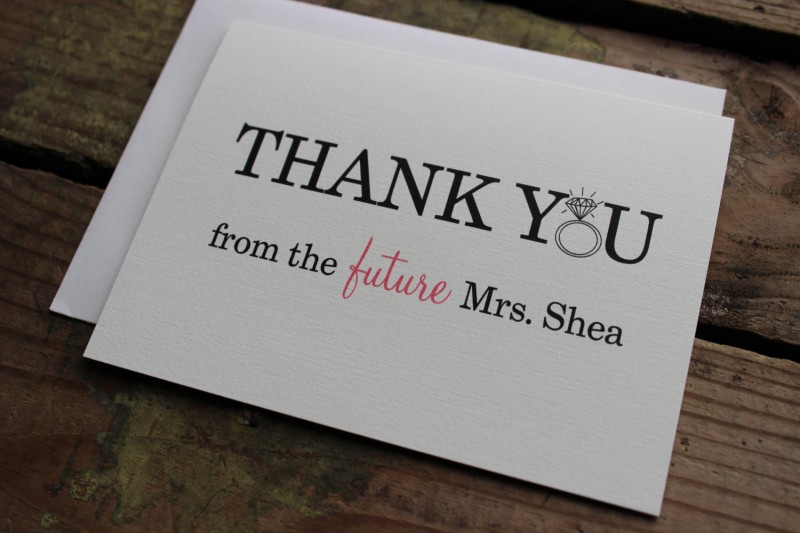 Thank You from Future Mrs Cards by Ponto Mountain Paper