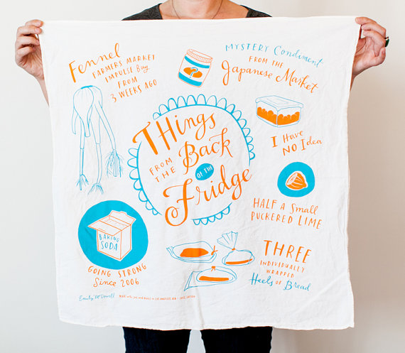 things from the back of the fridge - tea towels for wedding showers