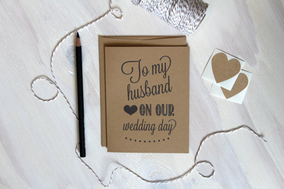 Must-Have Detail:  Write a Letter to the Groom (card: paperlaced)