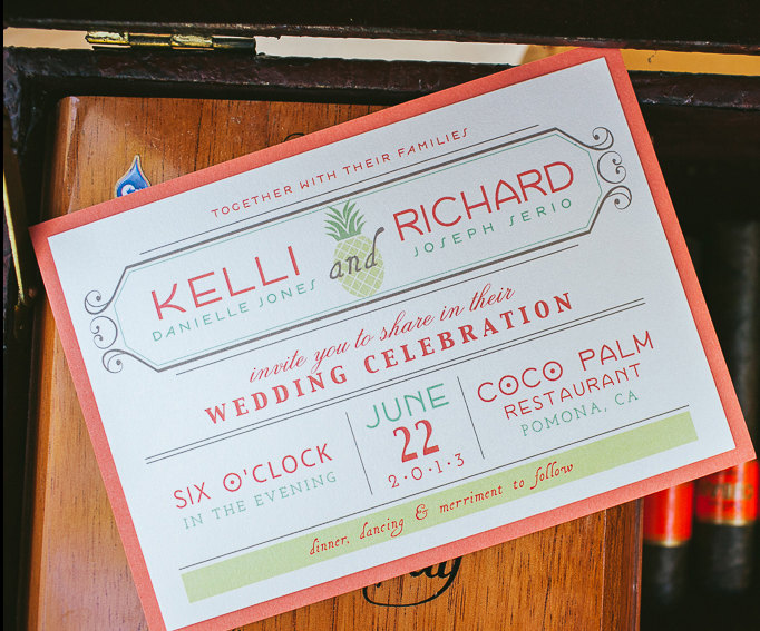 tropical wedding invitations