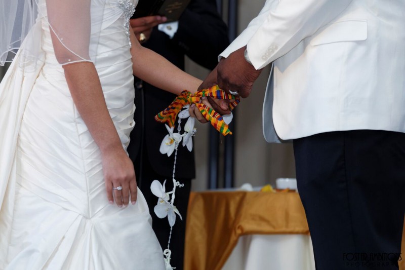 unity ceremony bride and groom