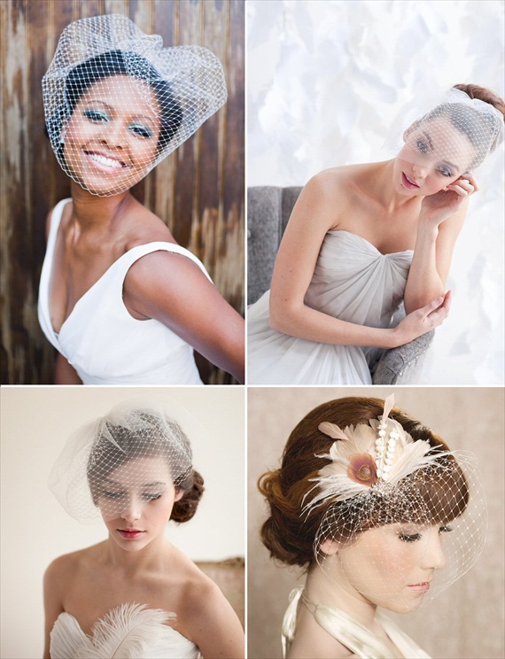 How to Wear a Birdcage Veil with Hair Up Hairstyles