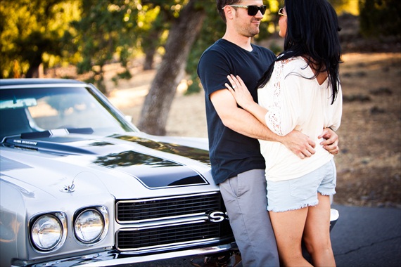 20 Best Engagement Photo Ideas: The Hot Rod (by Photography by Jen Philips)