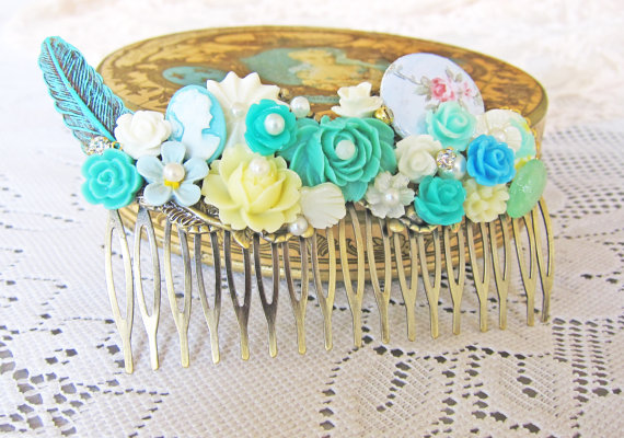 vintage inspired hair comb