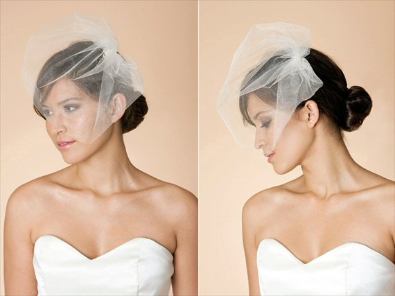 6 Ways to Wear a Veil via EmmalineBride.com (veil by Maria Aparicio)