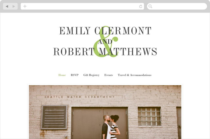 wed in type wedding website