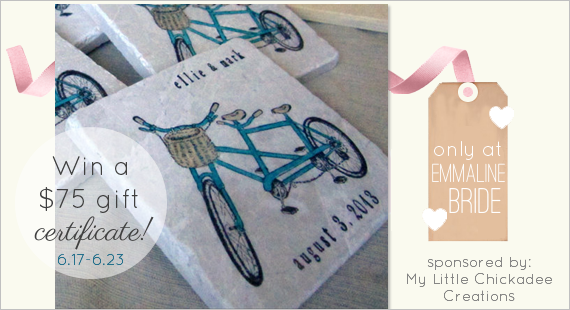 WIN! Coaster Favors for your Wedding (or anything else you love from the shop!) Enter now...
