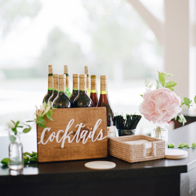 wedding cocktails sign | by laura hooper calligraphy