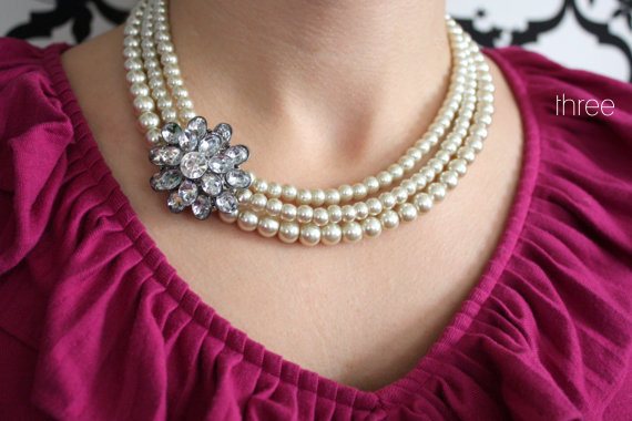 wedding pearl necklace - 3