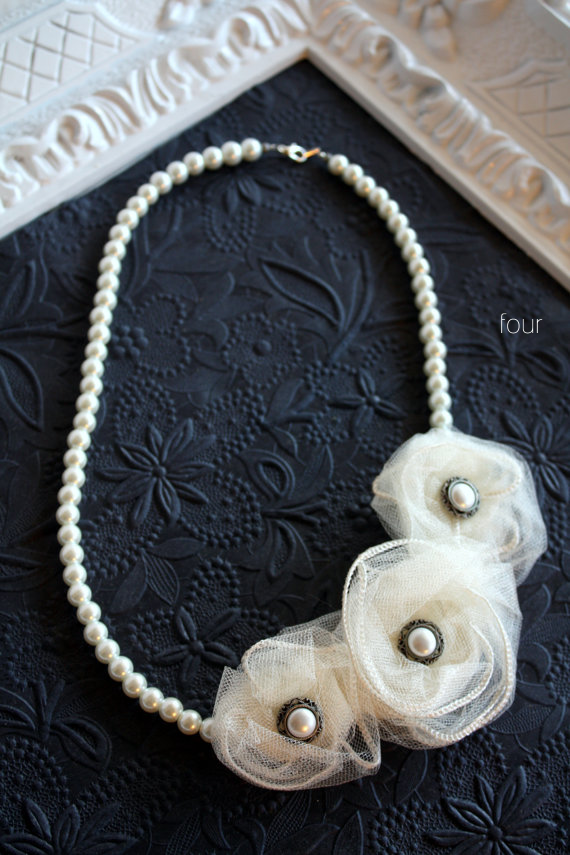 wedding pearl necklace - 4