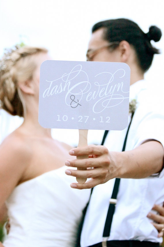 Wedding Photo Props:  Personalized Name Sign (photo by Jaime Bilbrey of Our Ampersand Photo, sign by LiddaBits via EmmalineBride.com)