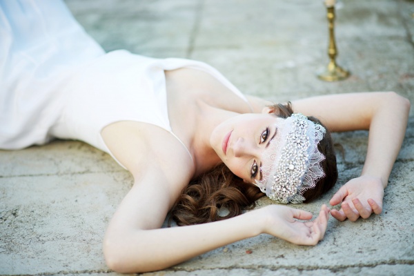 bridal cap hair wrap | 8 Alternative Wedding Veil Ideas from Tessa Kim