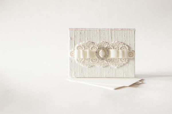 Lace Wedding Vow Holders