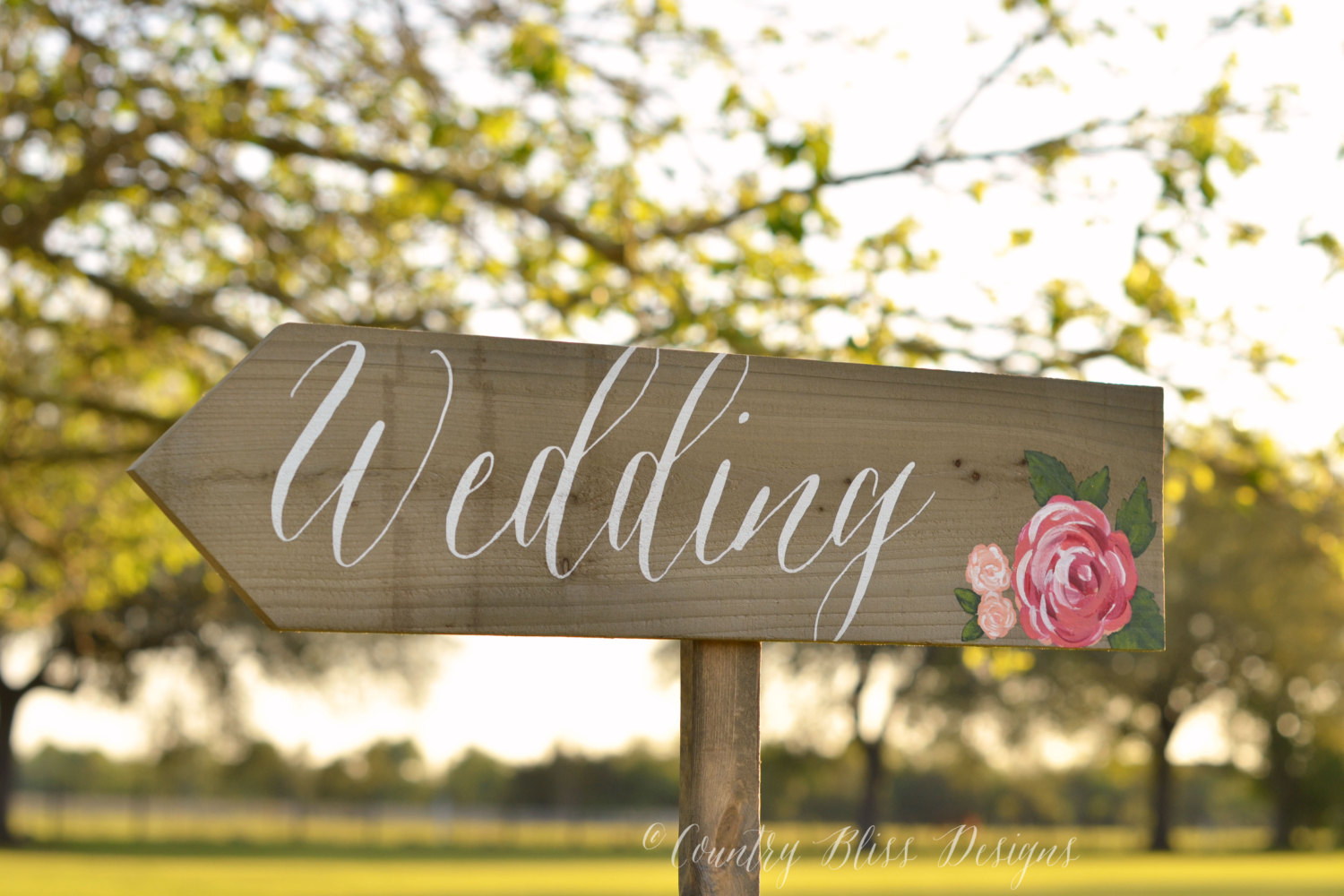 wedding welcome sign by countryblissdesigns