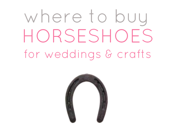 where to buy horseshoes for weddings crafts
