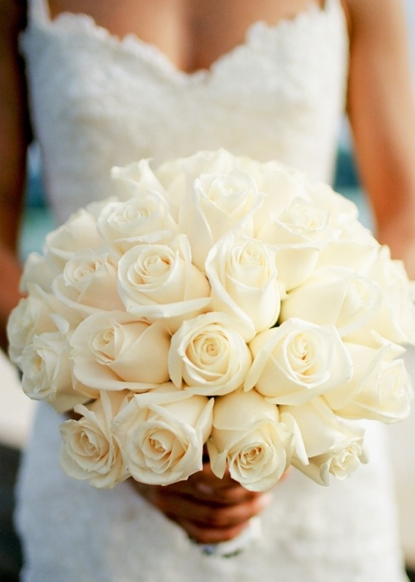 white rose wedding bouquet - photo: kjrsten madsen photography | rose bouquets weddings via https://emmalinebride.com/bouquets/rose-bouquets-weddings/