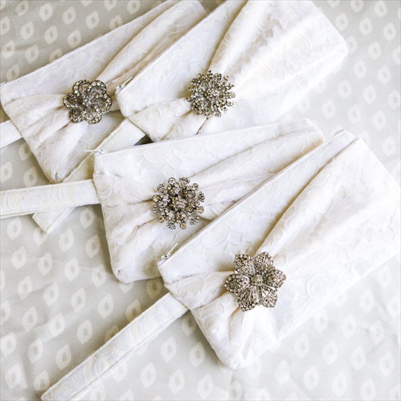 Gift for Bridesmaids - Bow Clutches by Brighter Day