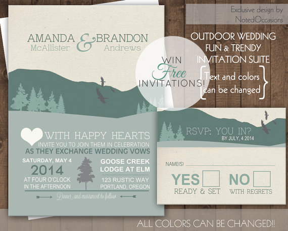 win free printable wedding invitations by noted occasions